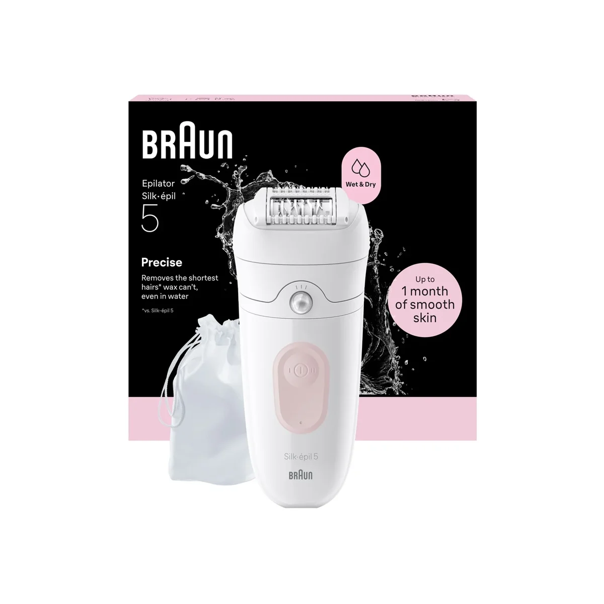 Braun - Silk·épil 5 Wet & Dry Epilator - Flamingo Roze