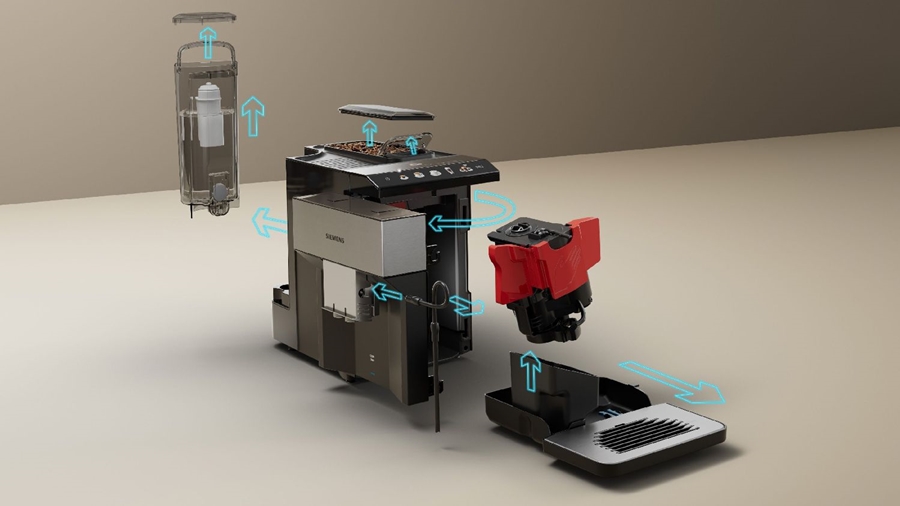 Siemens TP516RX3 EQ500 Classic Connect Volautomatische Koffiemachine - RVS - Zwart — foto 8