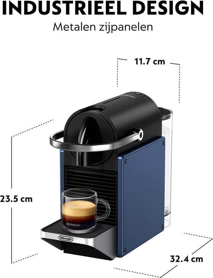 DeLonghi Nespresso EN 127.BL Pixie Koffiecupmachine — foto 6